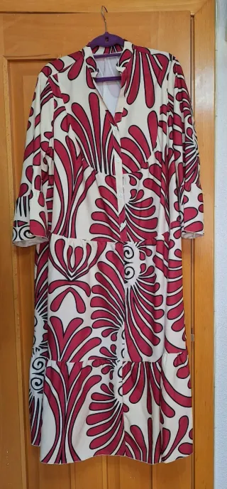 Vestido largo estampado verano