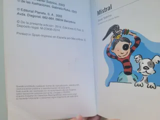 Libro infantil Mistral +6 años Amistad  autoestima