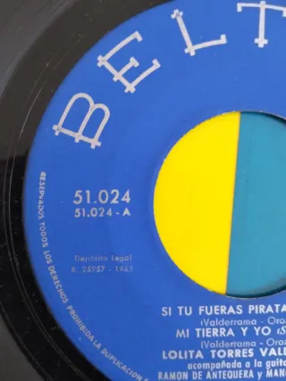 Disco Vinilo Lolita Torres Valderrama