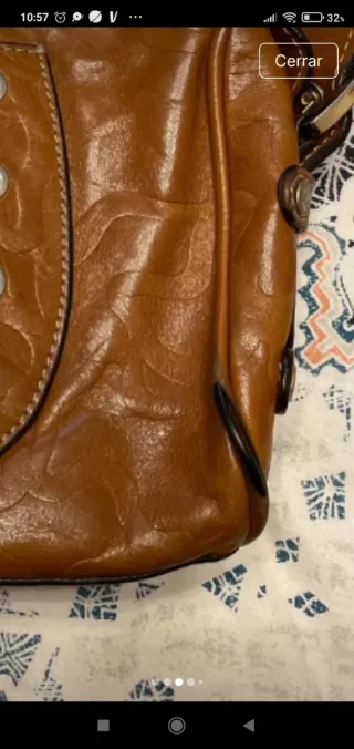 Bolso Tous Marrón con Detalles Dorados
