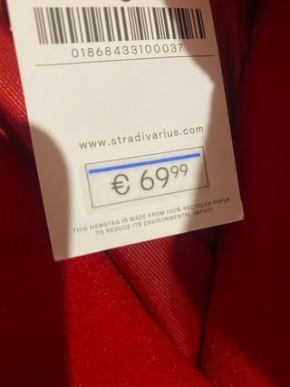 Cappotto rosso doppio petto nuovo