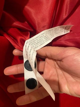 Cappotto rosso doppio petto nuovo