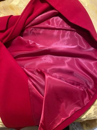 Cappotto rosso doppio petto nuovo