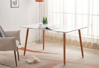 Mesa Nórdica Blanca 140x80cm