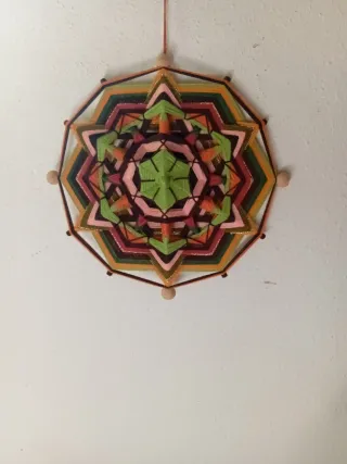 Mandala Raíces Tejido a Mano