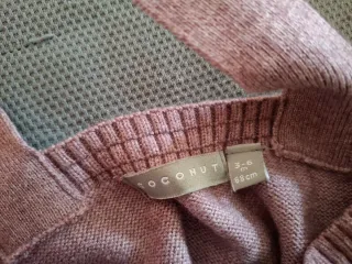 Peto de bebé de punto rosa