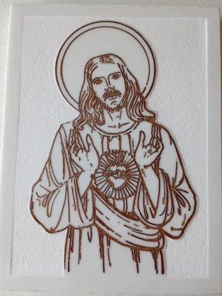 Scultura Sacro Cuore di Gesù