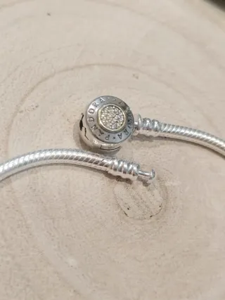 Pulsera Pandora 21cm Plata