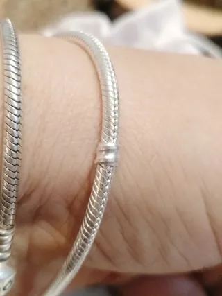 Pulsera Pandora 21cm Plata