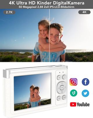 Cámara Digital 50MP 4K Zoom 16x