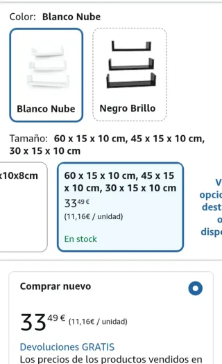 Estantes de pared blancos songmics