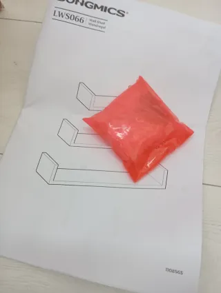 Estantes de pared blancos songmics