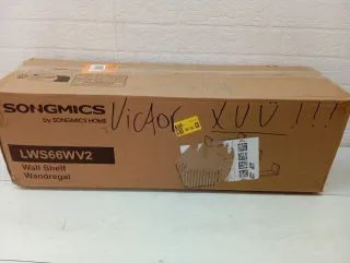 Estantes de pared blancos songmics