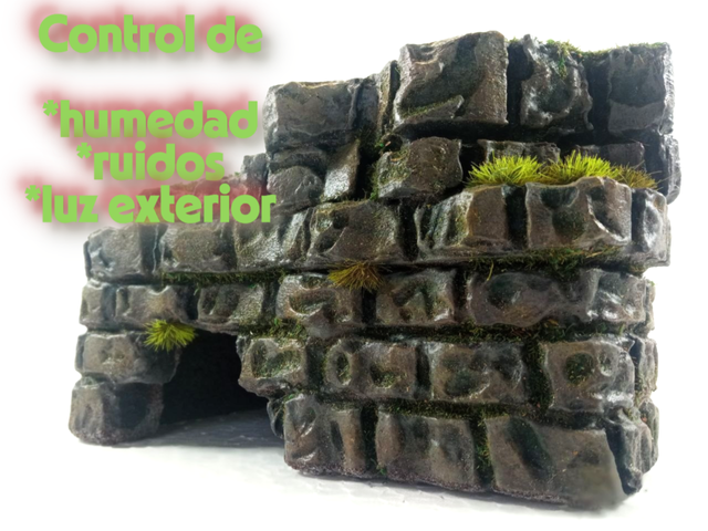 Cueva Refugio Reptiles Hecha a Mano