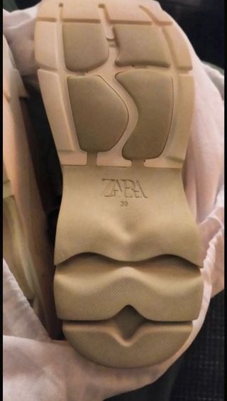 Sandalias Zara Beige Talla 39 Nuevas