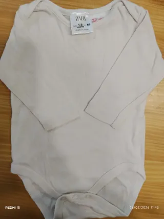 6 bodies Zara manga larga 1-3 meses