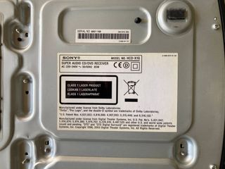 SONY DAV-X1 Home Theatre 2 x DVD