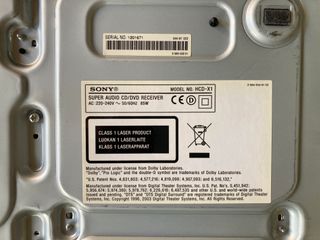 SONY DAV-X1 Home Theatre 2 x DVD