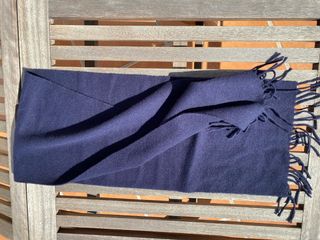Bufanda lana 100% azul Made in England
