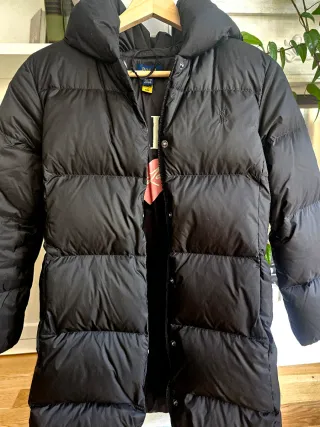 Plumífero Ralph Lauren niña negro