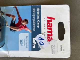 Soporte Hama clamp GoPro