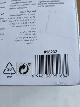 Cobertor Piscina Desmontable Bestway