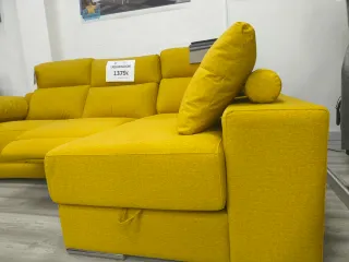 Sofá Chaise Longue Relax Motor Amarillo