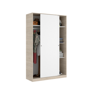 Guardaroba Bianco Naturale a 2 Ante Scorrevoli
