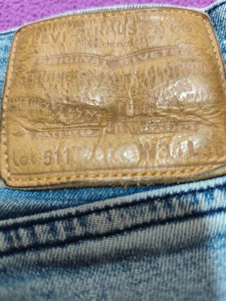 Levi's 511 Talla 34/36 Vaqueros Azules