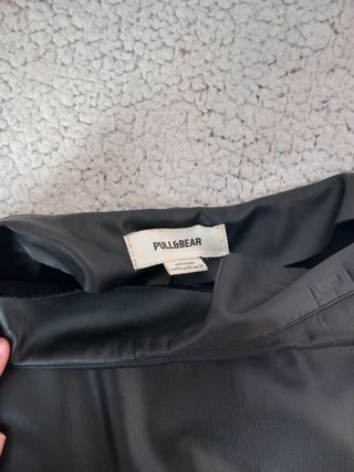 Falda pantalón cuero