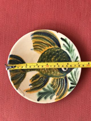 Plato Cerámica catalana La Bisbal Puigdemont