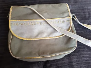 Bolso vintage Loewe Verde kaki