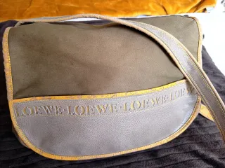 Bolso vintage Loewe Verde kaki