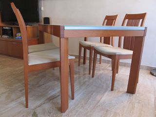 TAVOLO CALLIGARIS IN CILIEGIO CON 4 SEDIE