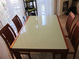 TAVOLO CALLIGARIS IN CILIEGIO CON 4 SEDIE