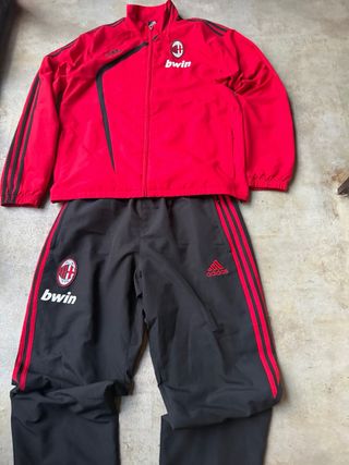 Conjunto Adidas AC Milan Rojo/Negro 2009/10