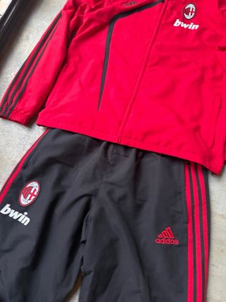 Conjunto Adidas AC Milan Rojo/Negro 2009/10