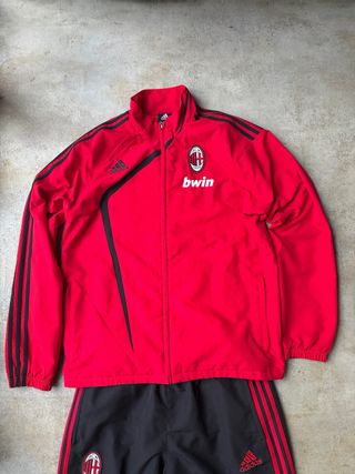 Conjunto Adidas AC Milan Rojo/Negro 2009/10