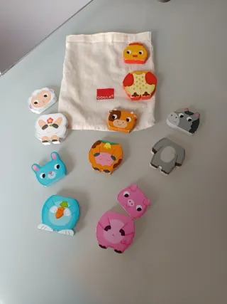 Puzzle madera magnético Goula animales granja