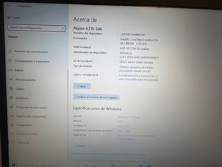Acer Aspire A315-54K i5 6ª Gen