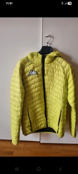 Piumino Kappa Giallo Fluo Taglia XL