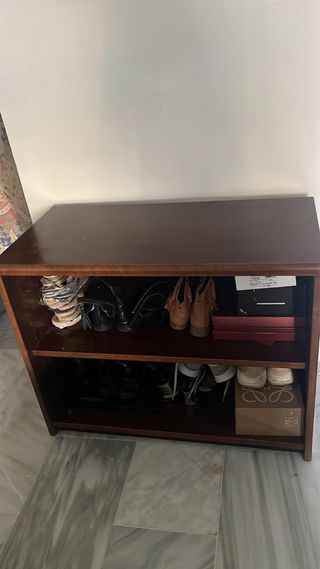 Armario bajo madera nogal