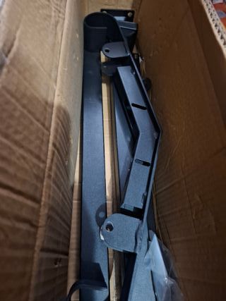 Pasamanos 2 escalones negro vevor