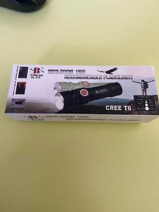 Torcia LED CREE T6 Ricaricabile USB