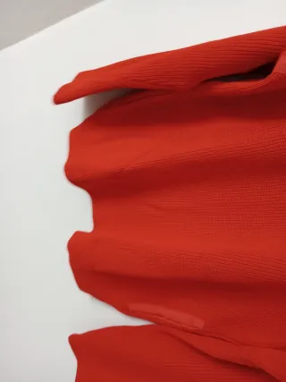 Jersey hombre rojo cuello redondo