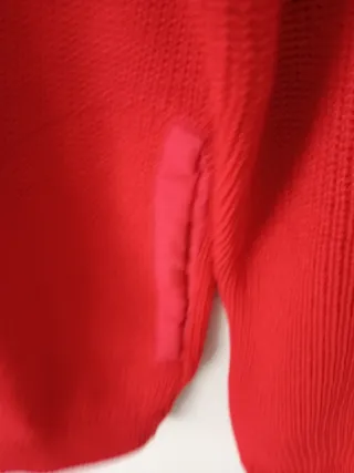 Jersey hombre rojo cuello redondo