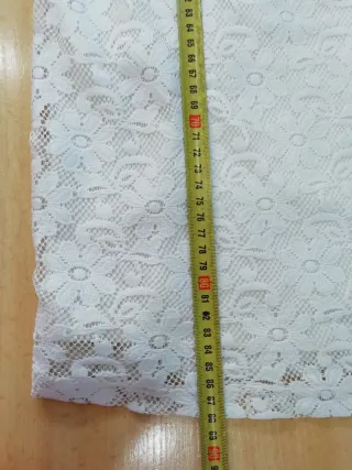 Vestido encaje beige talla M