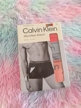 3 Calzoncillos Calvin Klein Microfibra Talla S a L