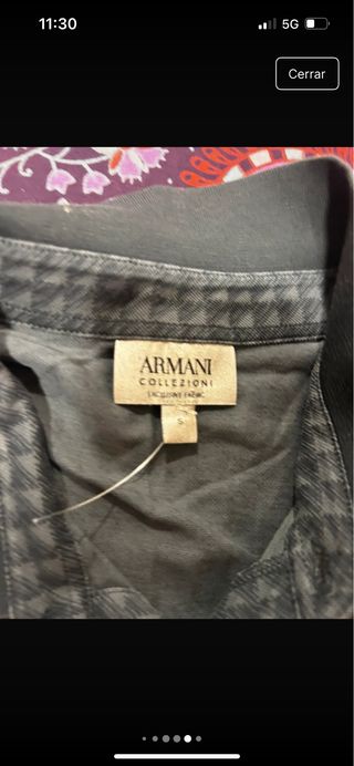 Polo Armani gris/verde oliva