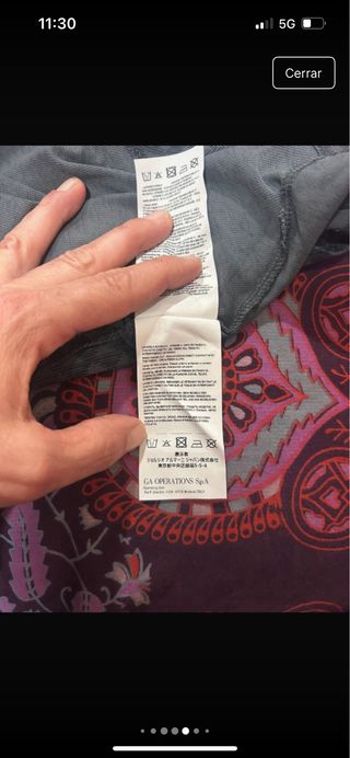 Polo Armani gris/verde oliva